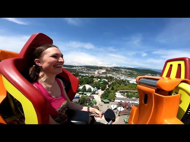 Sochi-Park. Roller coaster "Zmey Gorynych"