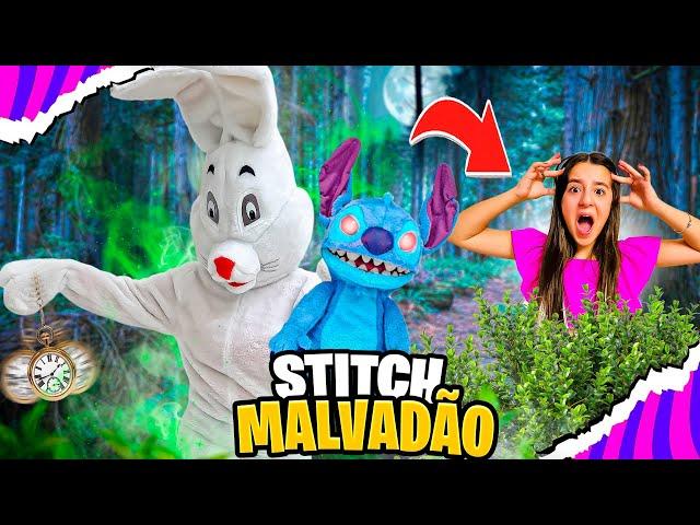 O STITCH VIROU MALVADÃO E ME MORDEU POR CULPA DO COELHO MALVADÃO ! MARCELA JARDIM