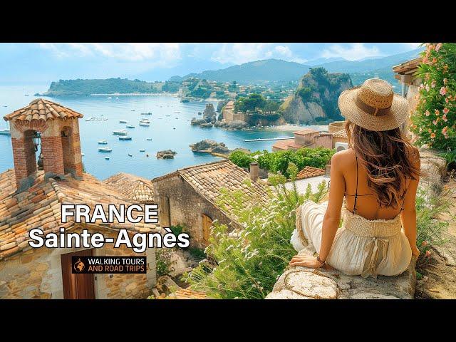 Discover Sainte Agnès - The Highest Coastal Village in Europe - French Riviera 4K Walking Tour