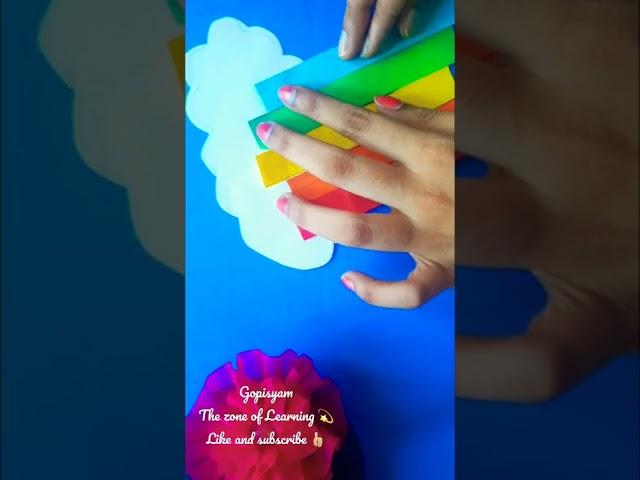 Rainbow  craft | #papercraft #Gopisyam The zone of Learning