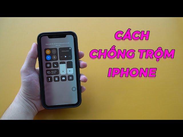 Cách chống trộm trên iphone bằng cách tắt trung tâm điều khiển nhanh# chống trộm iphone