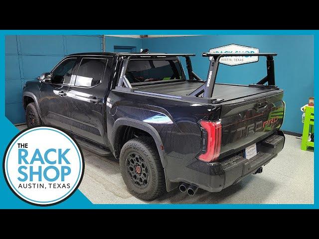 2022-2023 Toyota Tundra Yakima OverHaul HD Bed Rack on RetraxPRO XR Bed Cover | The Rack Shop