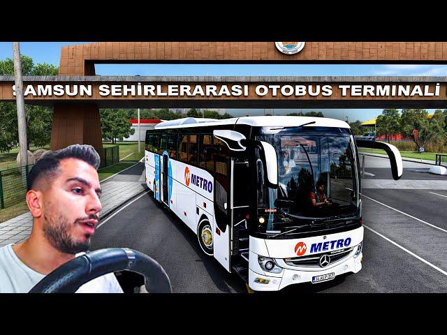 GERÇEK HAYATTAKİ SAMSUN OTOGARA GİTTİM !!! - MERCEDES TOURISMO - ETS 2 TÜRKİYE HARİTASI