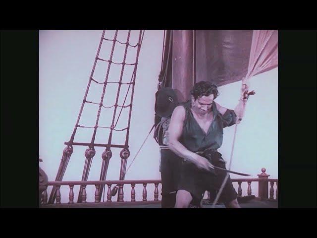 Douglas Fairbanks Stunt in The Black Pirate