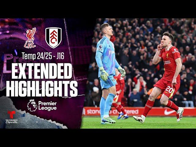 Liverpool vs Fulham | Highlights Premier League | Jornada 16 | Telemundo Deportes