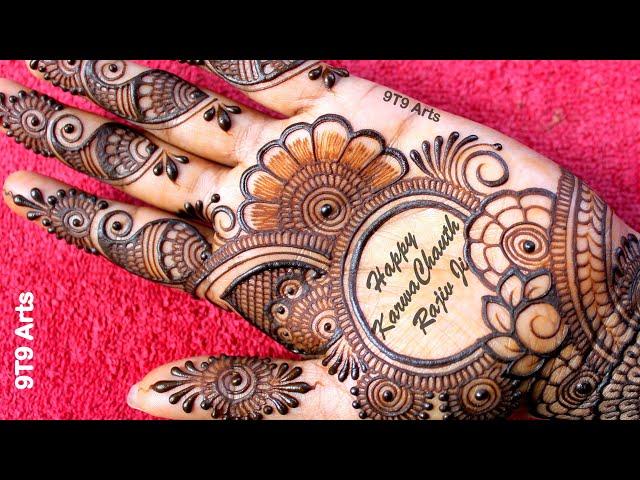 Very stylish & beautiful mehndi design | Arabic mehndi design | simple mehndi | mehandi #karwachauth