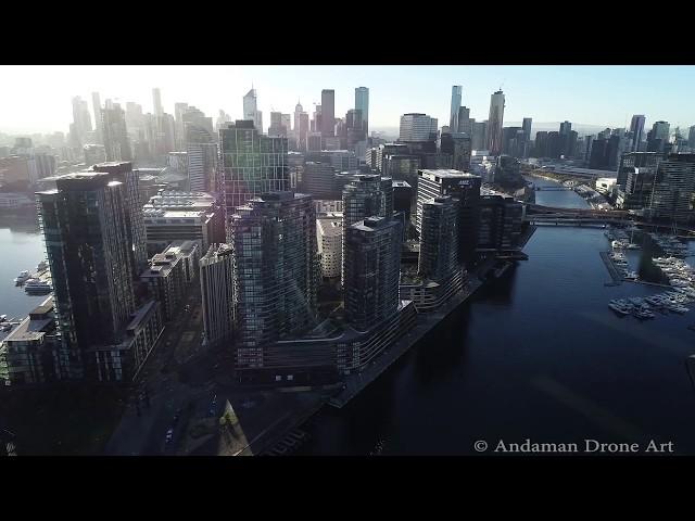 Melbourne Docklands by drone