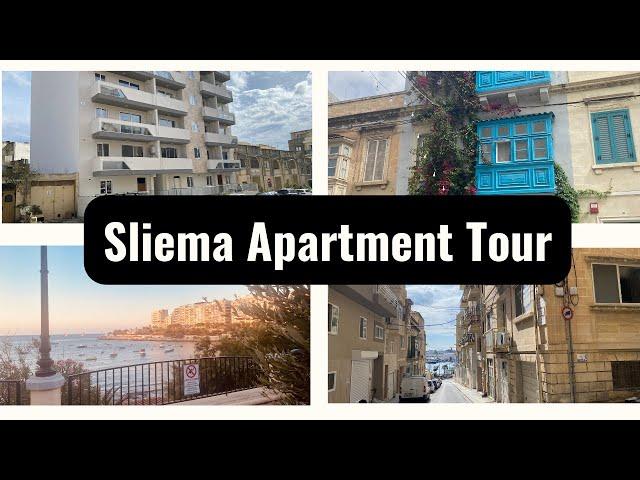 Malta Apartment Tour // Living in Sliema // 80 SQM Rented Apartment in Sliema, Malta