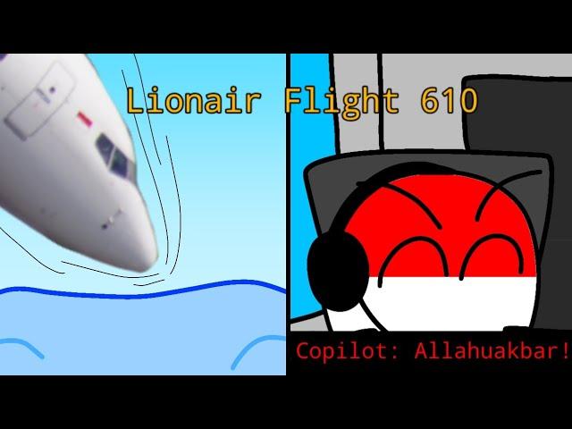 Lion Air Flight 610 but countryball