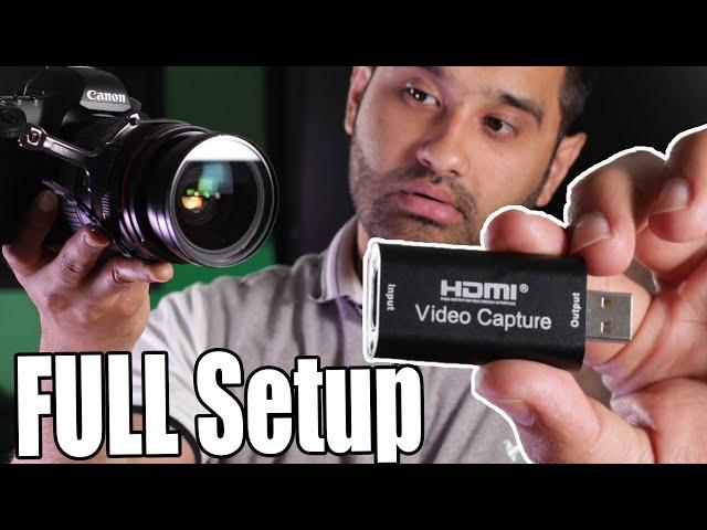 how to setup hdmi capture card with camera