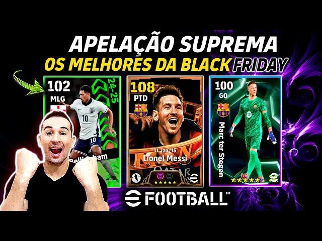 ABSURDO! NOVO MESSI 108 E JOGADORES FREE, QUEM SÃO OS MELHORES DA BLACK FRIDAY NO EFOOTBALL 2025?