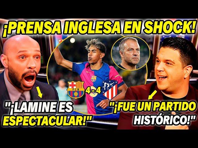  ¡MEDIA INGLESA EN SHOCK! ¡LAMINE YAMAL FUE ESPECTACULAR CONTRA EL ATLÉTICO DE MADRID EN LA COPA.."