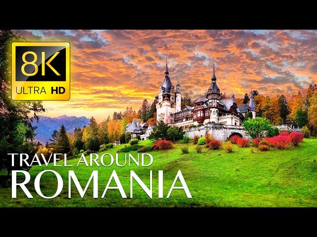 ROMANIA 8K • Beautiful Scenery, Relaxing Music & Nature Drone Video in 8K ULTRA HD