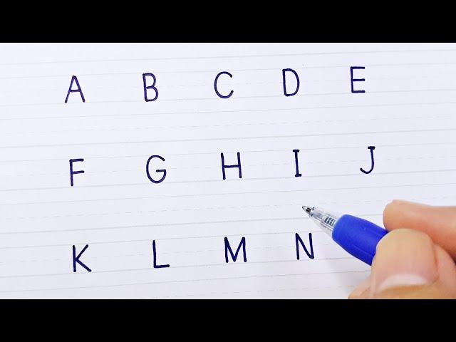 Handwriting Practice | Capital Letters of the Alphabet | How to Write Letters A to Z