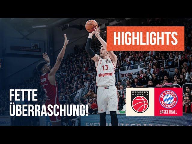 Highlights: Bamberg Baskets - FC Bayern München Basketball | easyCredit BBL | Dyn Basketball