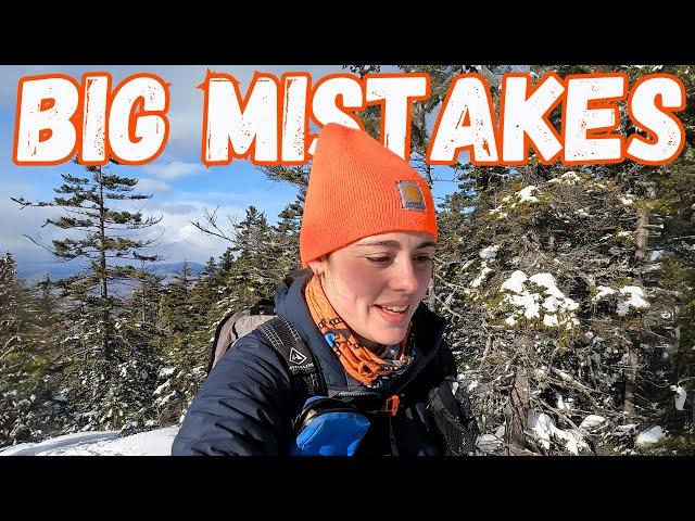 This Solo Winter Hike Didn't Go to Plan | Not being prepared for winter conditions & what I learned