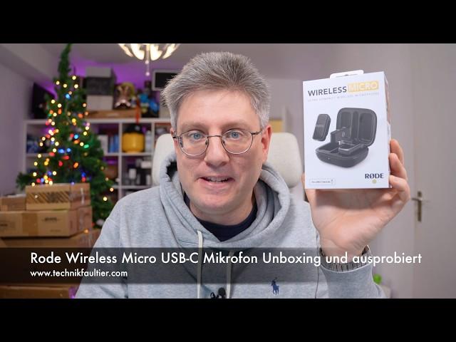 Rode Wireless Micro USB-C Mikrofon Unboxing und ausprobiert