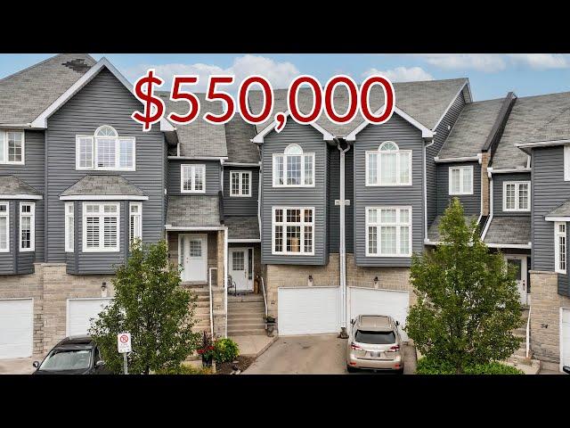 Touring a $550,000 Cambridge Townhouse | Living In Kitchener Waterloo