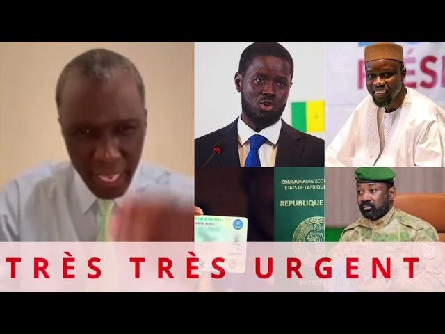 TRÈS TRÈS URGENT : SÉKOU TOUNKARA VS OUSMANE SONKO, BASSIROU DIOMAYE FAYE ET ASSIMI GOÏTA