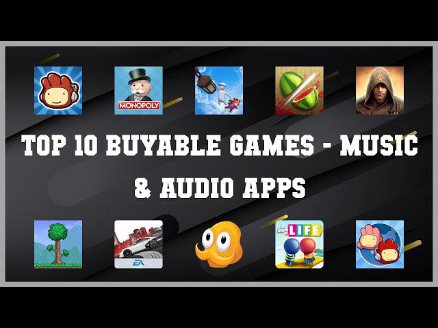 Top 10 Buyable Games Android Apps