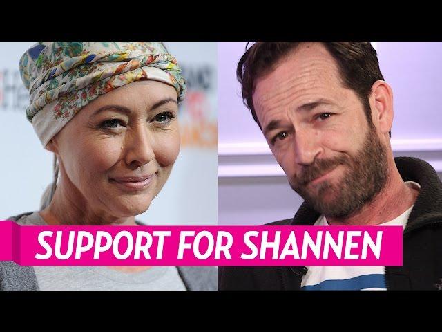 Luke Perry Hasn't Spoken to Shannen Doherty About Her Cancer Battle: 'She's in My Heart'