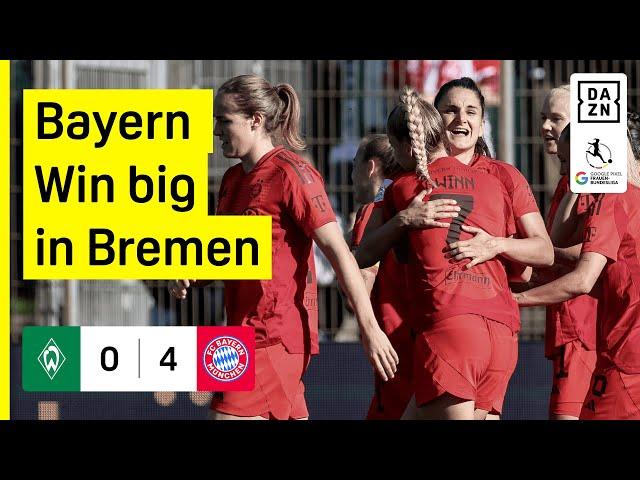 HIGHLIGHTS | Werder Bremen vs. Bayern Munich (Frauen Bundesliga 2024-25 Matchday 4)