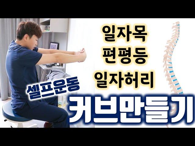 일자로 펴져버린 척추 일자목 일자허리 편평등 고치기 건강한 척추를 다시 만드는 방법