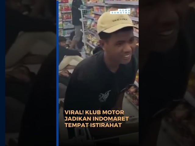 Viral! Klub Motor Istirahat di Indomaret #breakingnews #shorts #viralvideo #news #short #fyp #motor