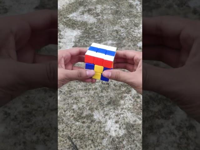 Rubik's Cube Solve in 8 steps #shorts #tricks
