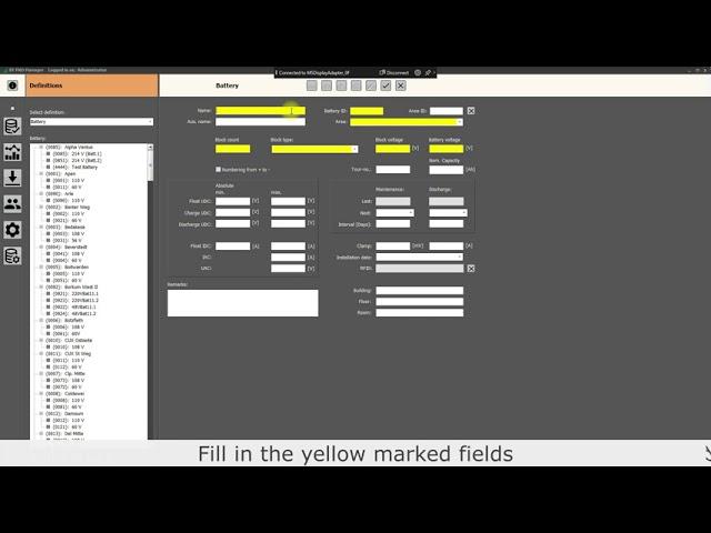 How to create a test object @ BT PRO Manager software for Metracell BT PRO