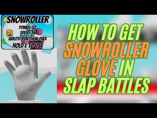 How to get the New SNOWROLLER GLOVE & "INSANE MINDS THINKS ALIKE" Badge in Slap Battles! Roblox