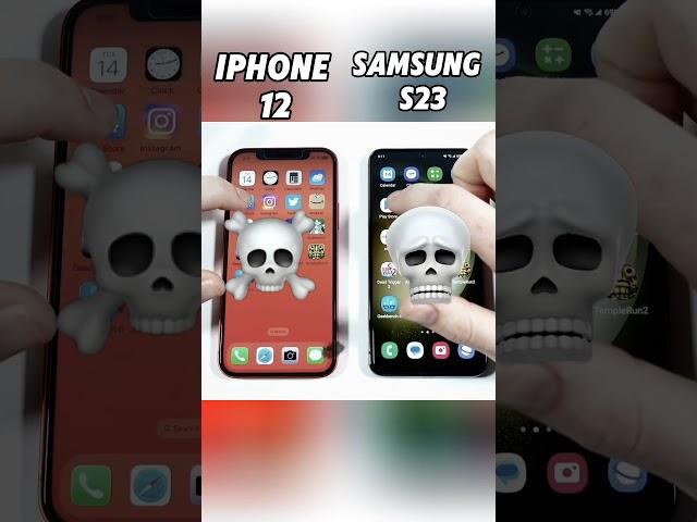 iPhone 12 vs Samsung S23  Epic Speed Test Showdown! Who Wins the Race?  #Shorts #Viral#trending