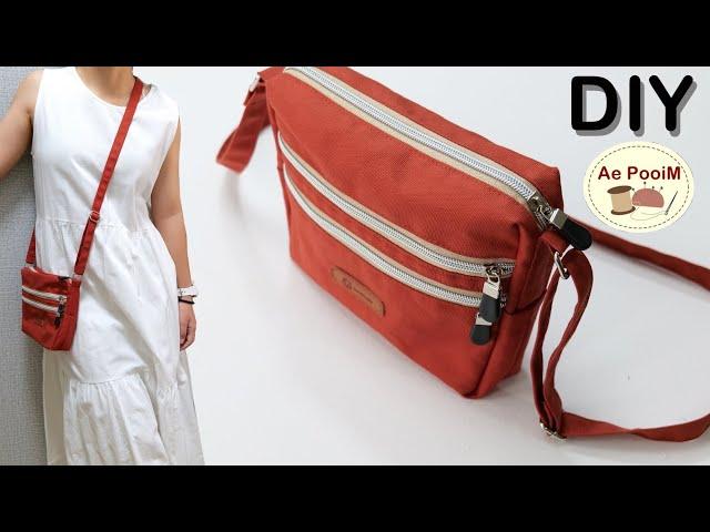 DIY Multi Pockets Crossbody Bag