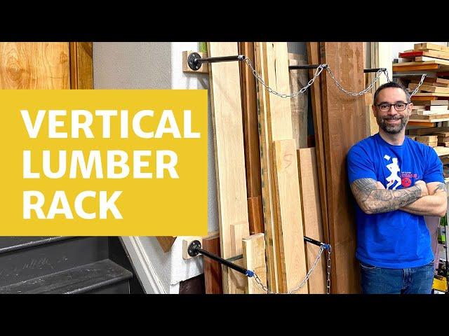 Inexpensive Vertical Lumber Rack