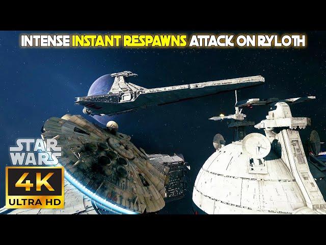 Instant Respawns Make this Mode so Intense | Star Wars Battlefront 2 | Starfighter Assault [PC 4K]