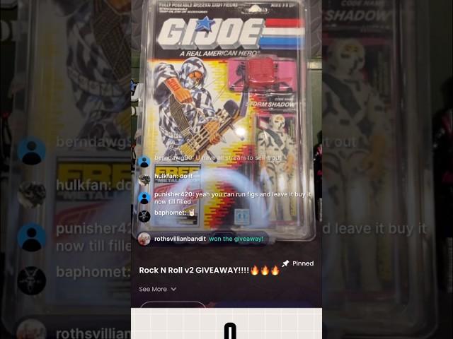 G.I. Joe ARAH Wheel Spin for Grail Unpunched Storm Shadow #gijoearah #whatnotseller #whatnot