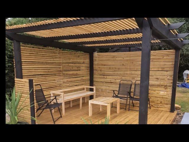 How to build a pergola and decking step by step
