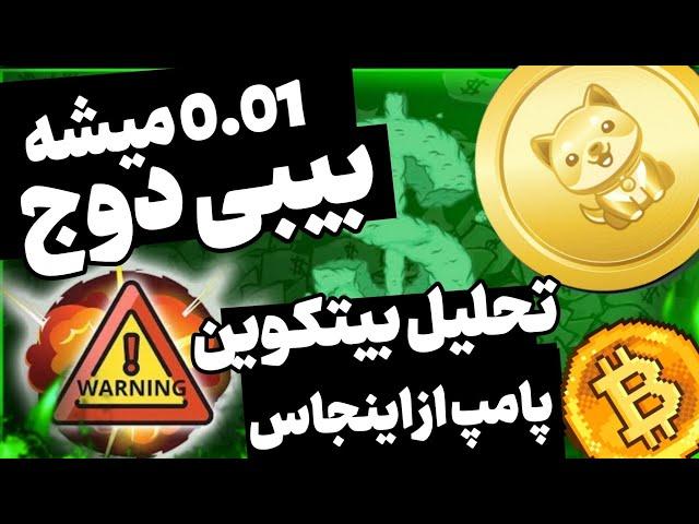 بیبی دوج صفر اندازی از اینجا 0.01 پامپ دوباره تا اینجا تحلیل بیت کوین