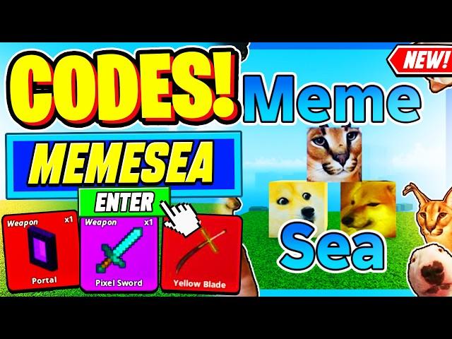 ️New️ ALL WORKING CODES For Meme Sea 2024 - Roblox Meme Sea Codes 2024