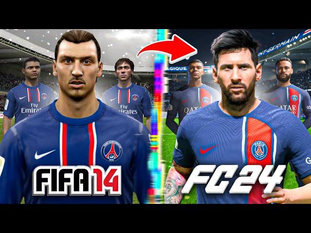 I Rebuild PSG From FIFA 14 to FC 24!