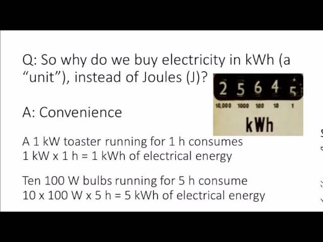 kW vs kWh