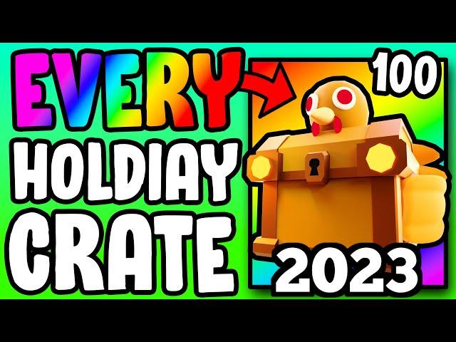 OPENING 100 of EVERY HOLIDAY CRATE... (Toilet Tower Defense)