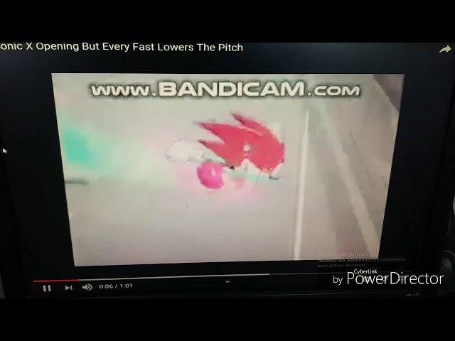 Sonic X - Theme Song but when they says "fast" the pitch gets lower (Normal Speed Pitch-12).