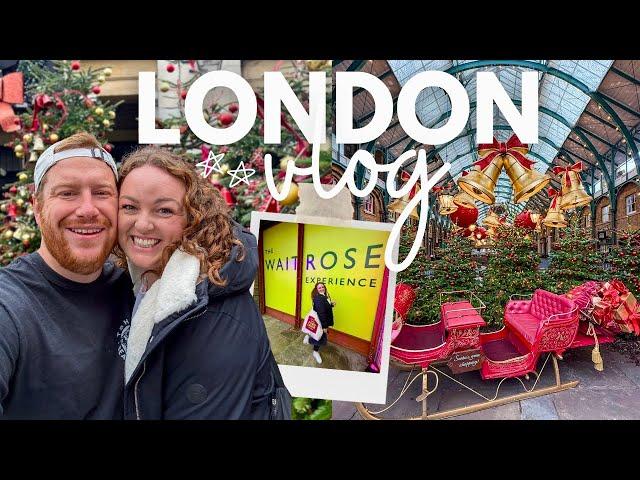 LONDON VLOG!  Christmas  Waitrose Food Festival  Disney Thames Boat Trip ️ Back To The Future 