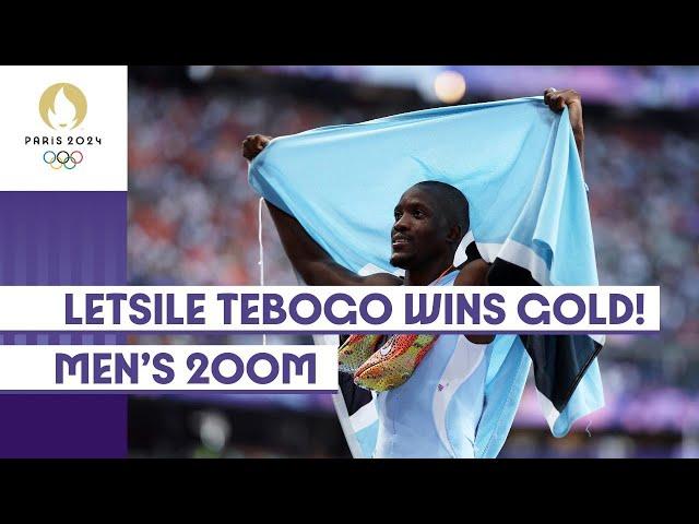 Letsile Tebogo  Men's 200m Olympic champion!  | #Paris2024 Highlights