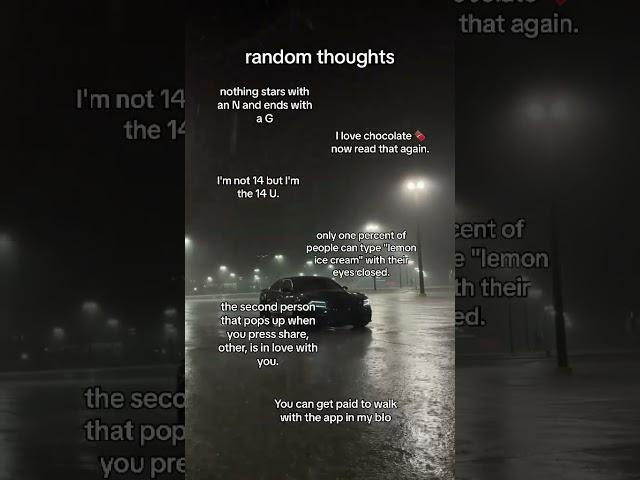 Random thoughts