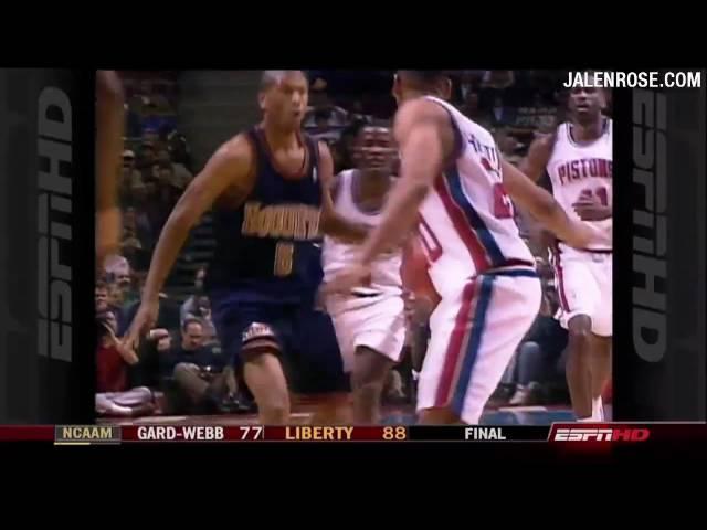 Jalen Rose 1995 Flashback - 360 "Spin Cycle" Layup!