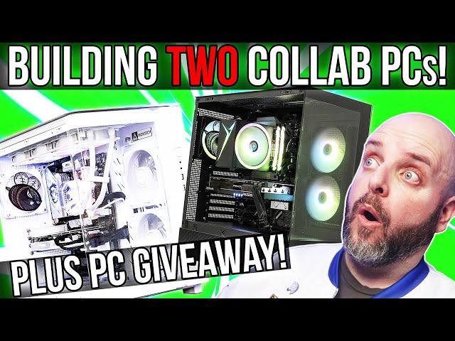 LIVE Building TWO Skytech X Braethorn Collab PCs and PC GIVEAWAY!