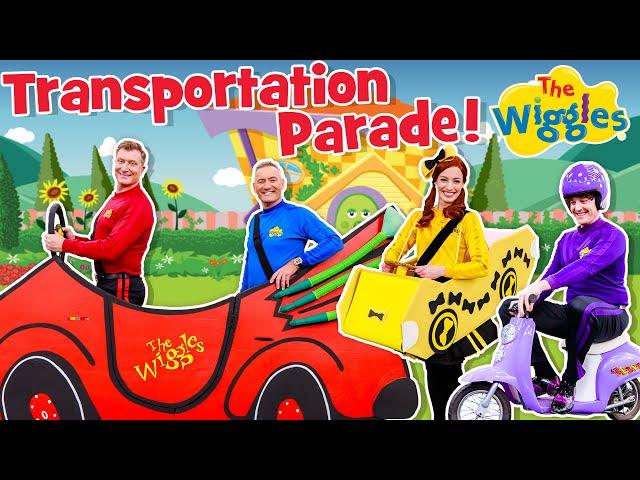 Transportation Parade  The Wiggles  Kids Song about Cars and Vehicles