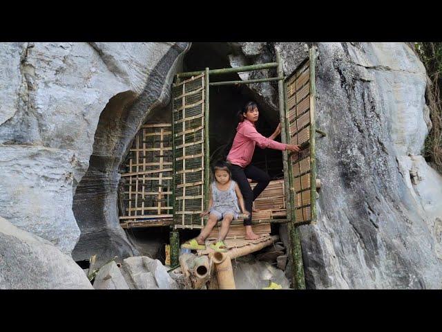 Complete the bamboo door, avoid wild animals - Daily life of a poor homeles